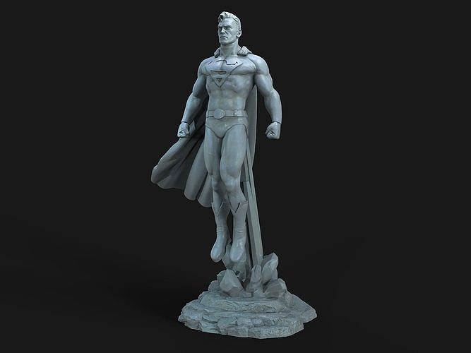 Superman statue 3D print model