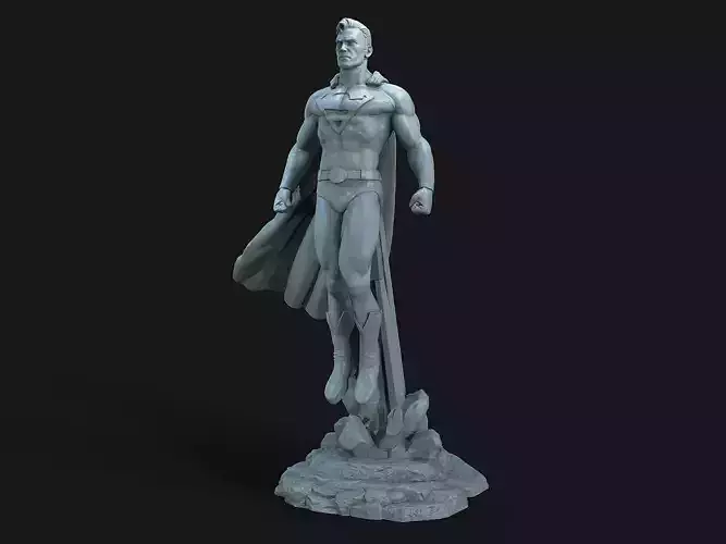 Superman statue 3D print model