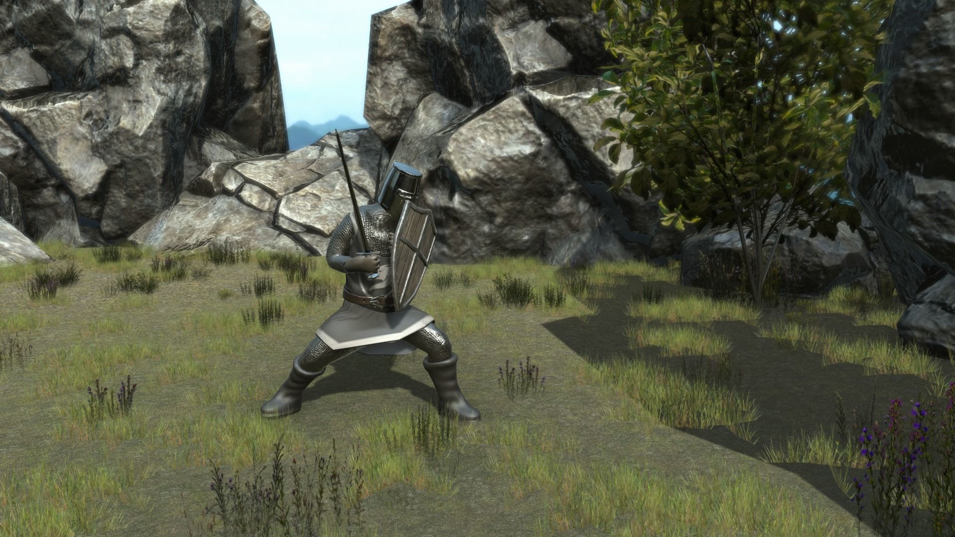 Medieval Fantasy Knights package Low-poly 3D model_16