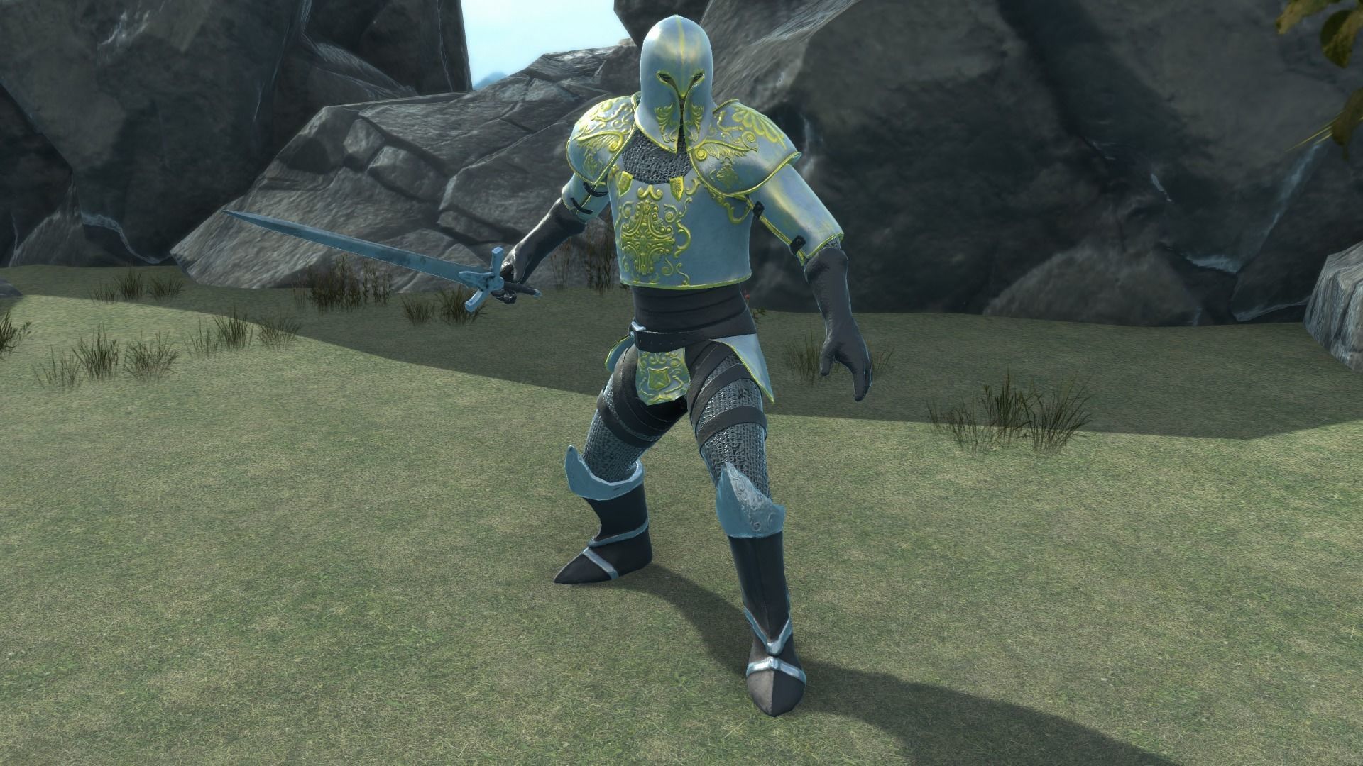 Medieval Fantasy Knights package Low-poly 3D model_24