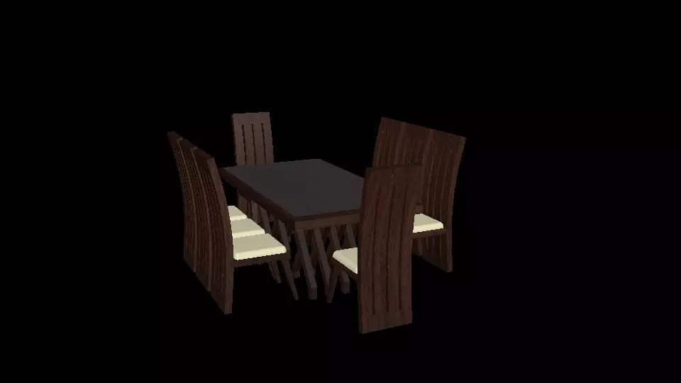 Dinning Table Free low-poly 3D model