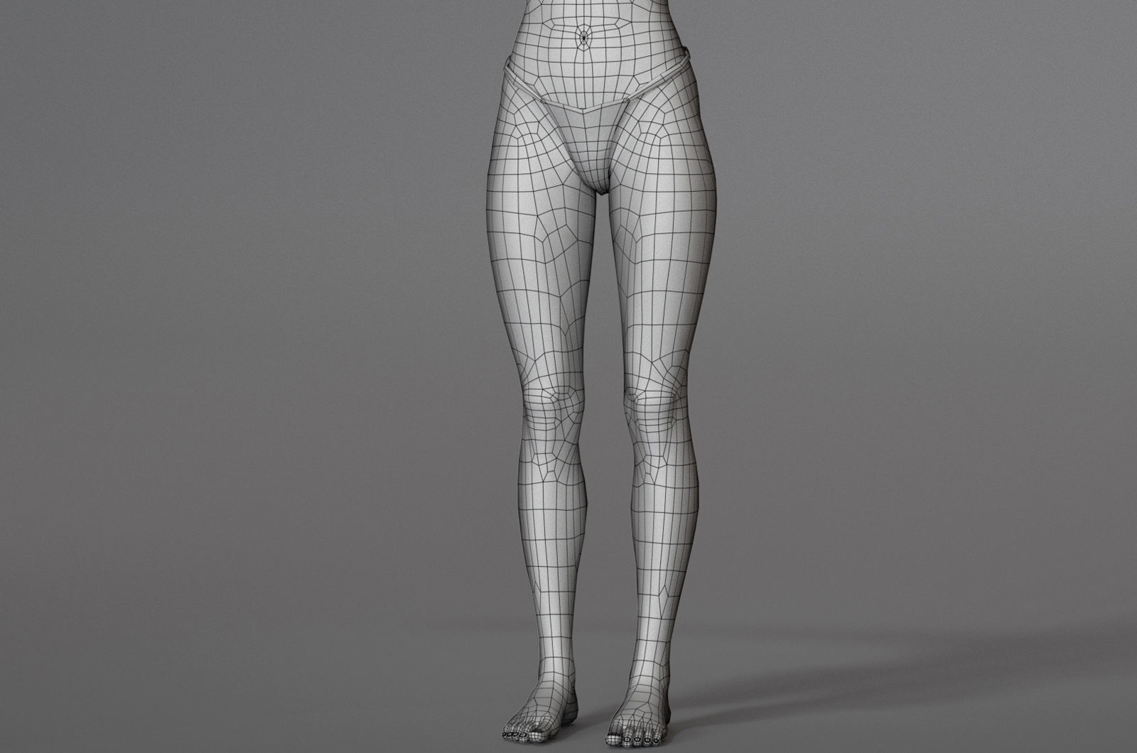 Female Base Maya 2018 Rig 3D model_26