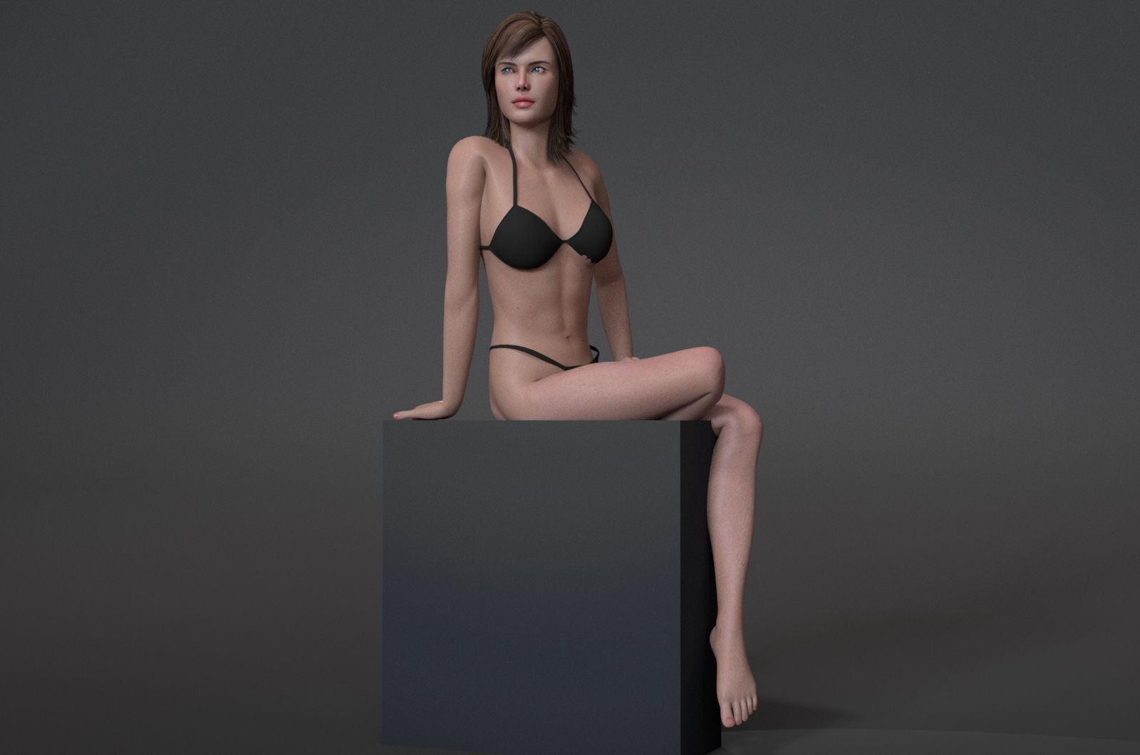 Female Base Maya 2018 Rig 3D model_6