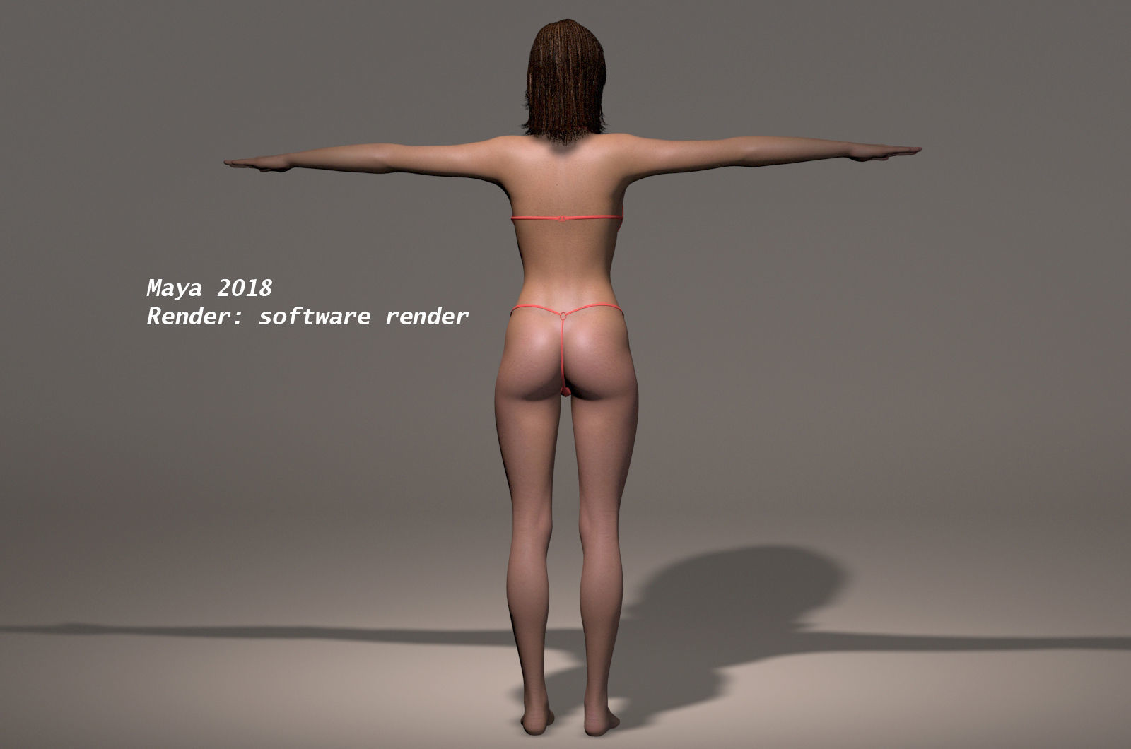 Female Base Maya 2018 Rig 3D model_15