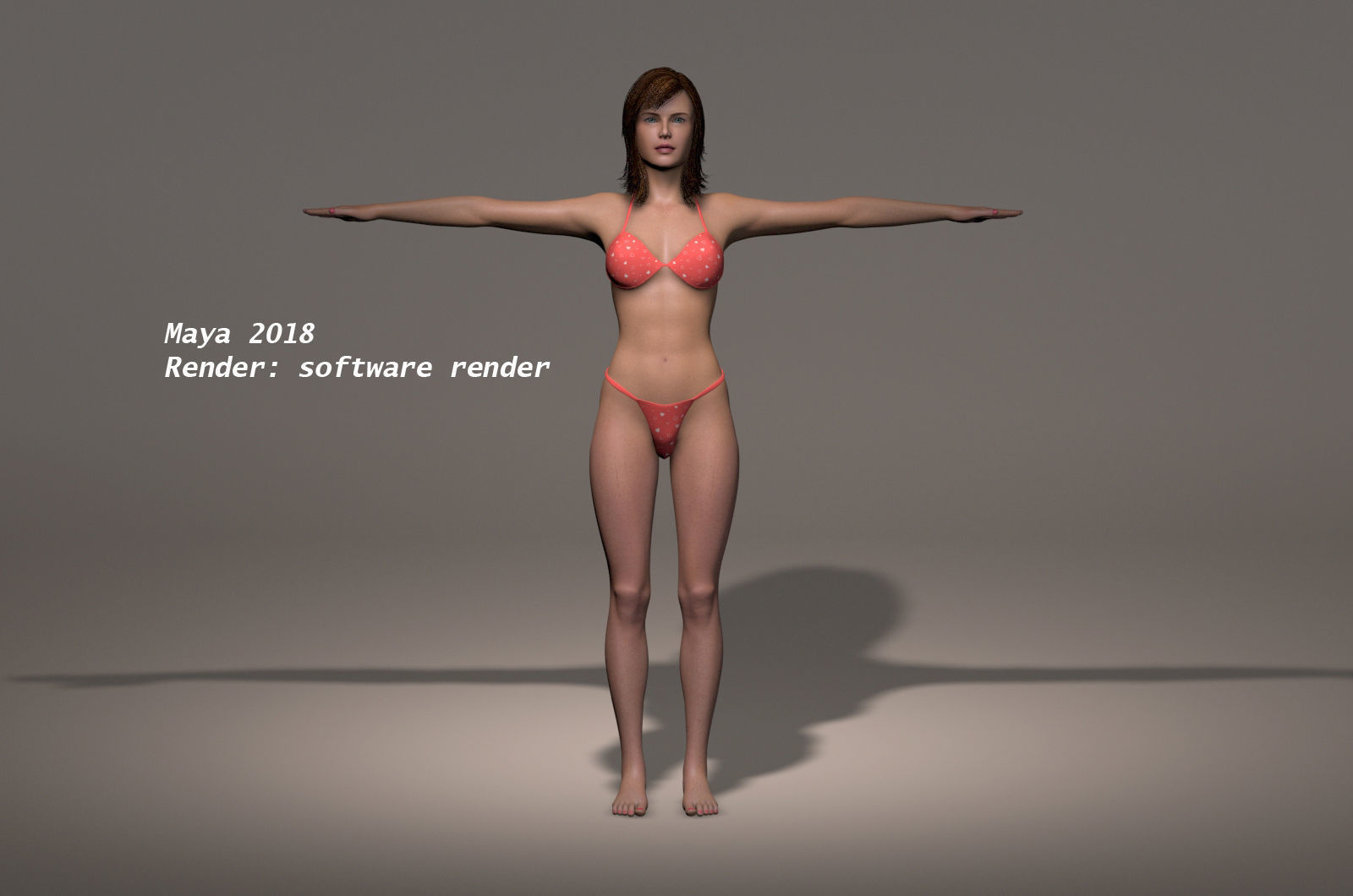 Female Base Maya 2018 Rig 3D model_16