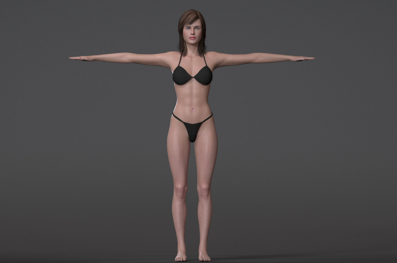 Female Base Maya 2018 Rig 3D model_10