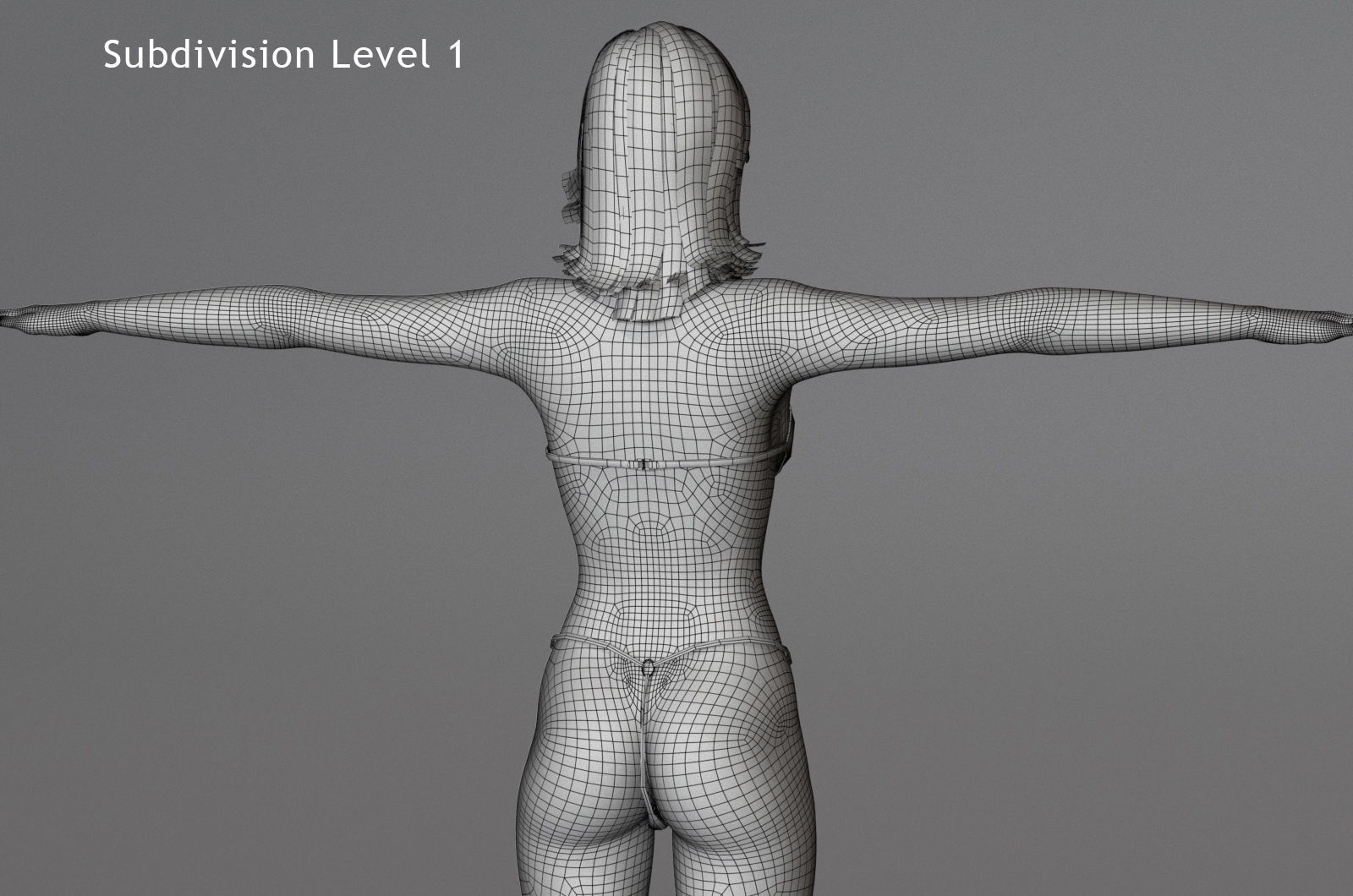 Female Base Maya 2018 Rig 3D model_22