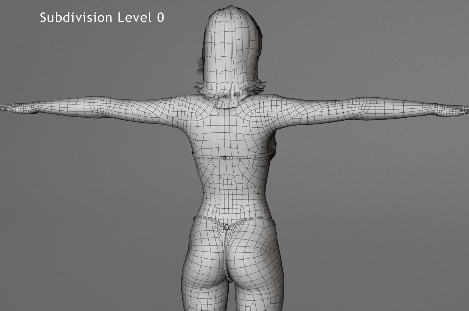 Female Base Maya 2018 Rig 3D model_21