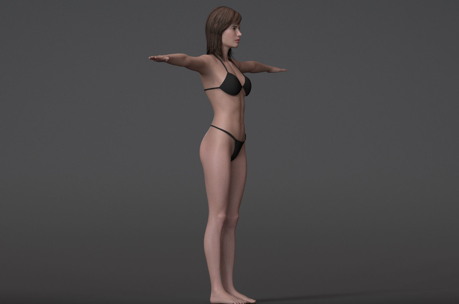 Female Base Maya 2018 Rig 3D model_8