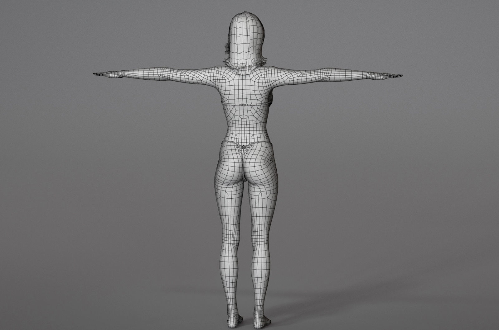 Female Base Maya 2018 Rig 3D model_24