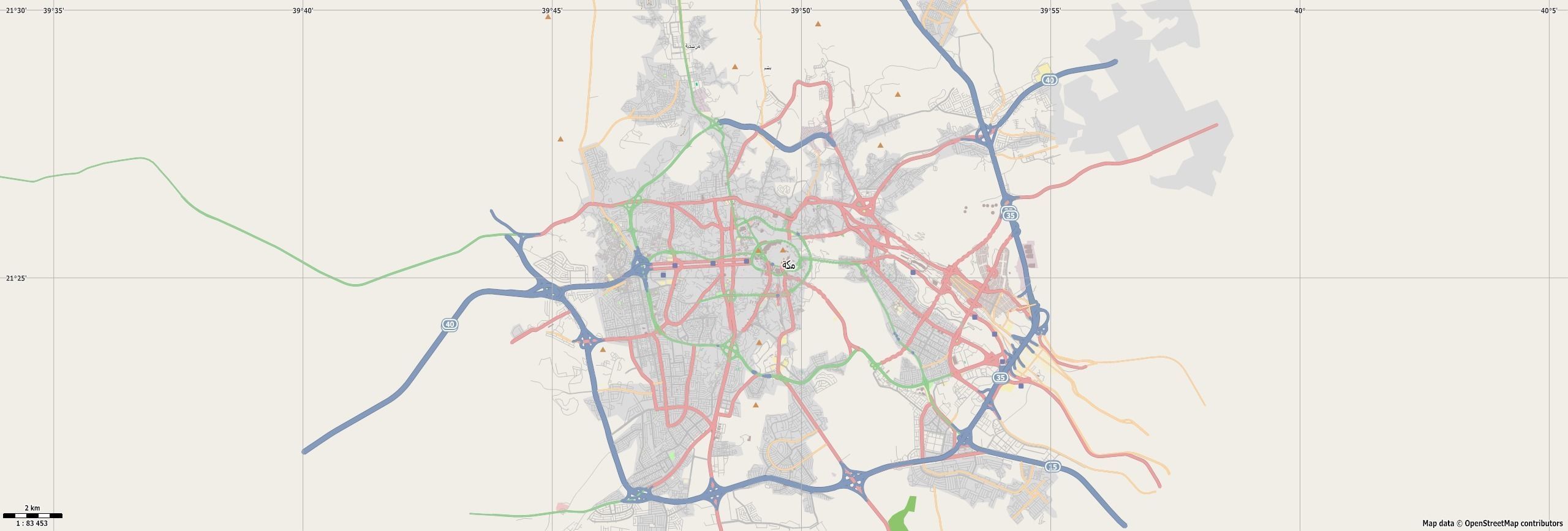 Makkah Mecca City of Saudi Arabia 2021 July Low-poly 3D model_8