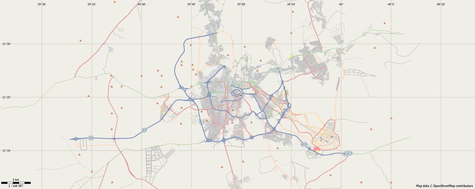 Makkah Mecca City of Saudi Arabia 2021 July Low-poly 3D model_5