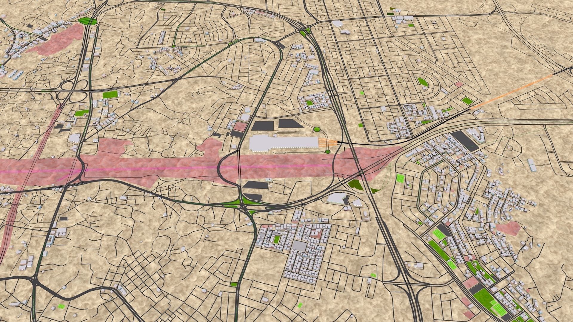 Makkah Mecca City of Saudi Arabia 2021 July Low-poly 3D model_14