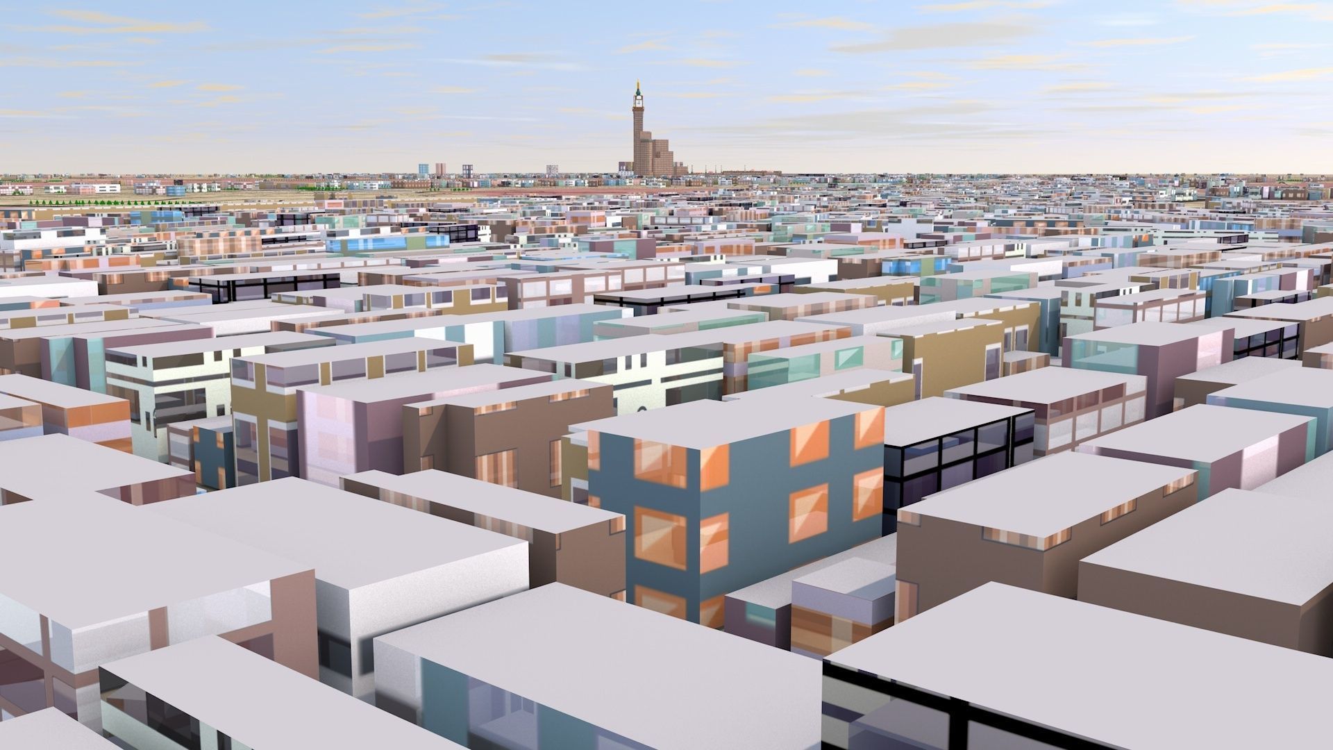 Makkah Mecca City of Saudi Arabia 2021 July Low-poly 3D model_13