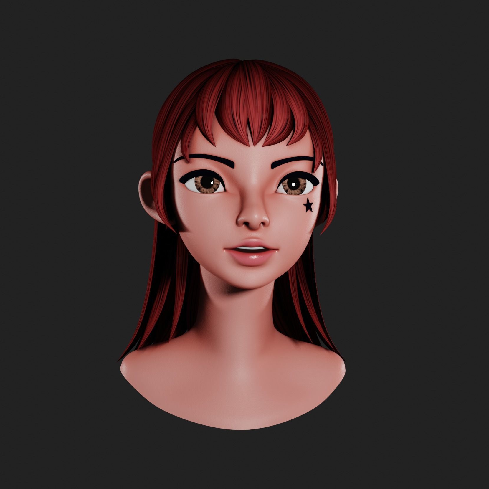 CAA Character Stylized Low-poly 3D model_10