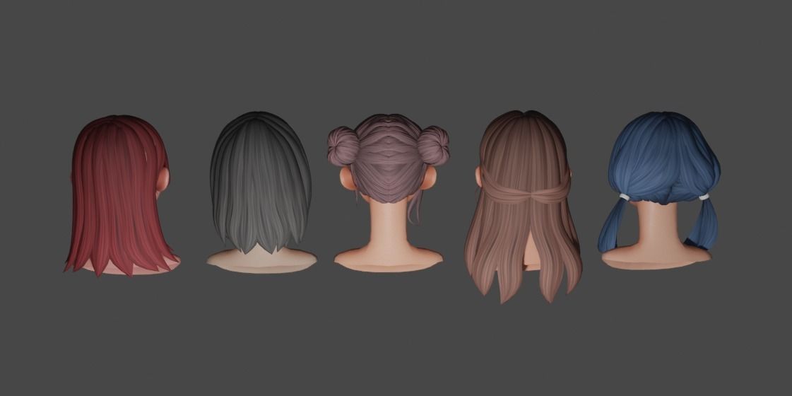 CAA Character Stylized Low-poly 3D model_5