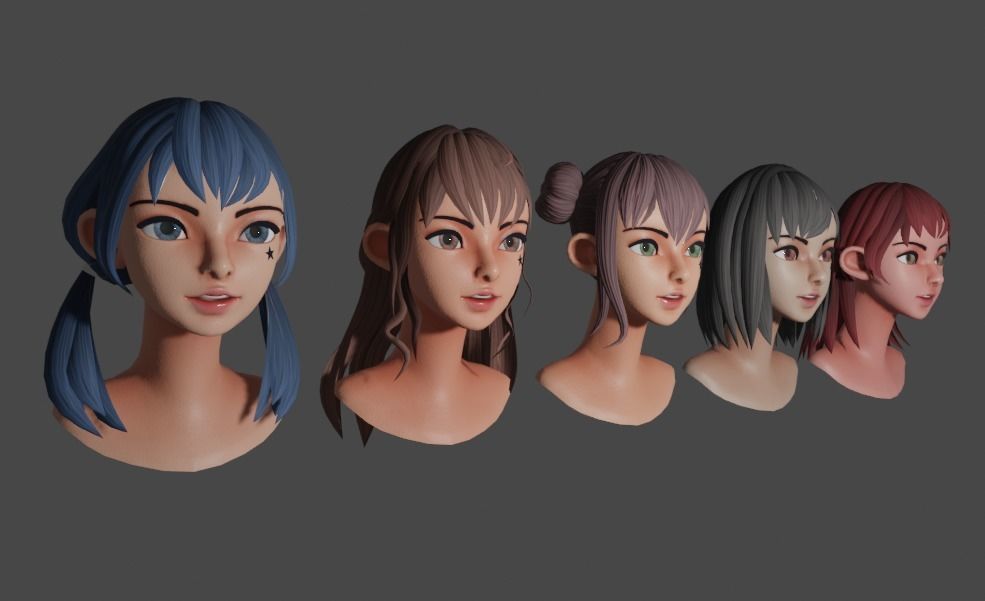 CAA Character Stylized Low-poly 3D model_4