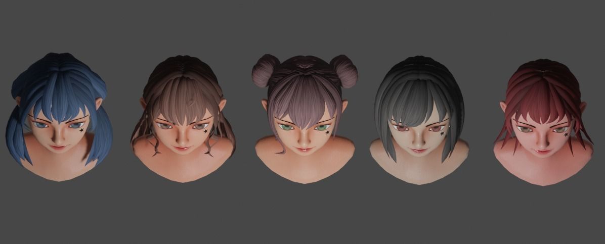 CAA Character Stylized Low-poly 3D model_1