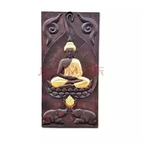 Mural Buddha wood carving file stl  OBJ and ZTL for CNC 3D print model
