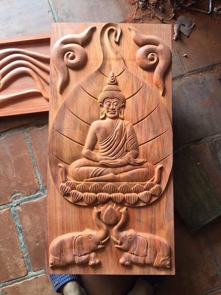 Mural Buddha wood carving file stl OBJ and ZTL for CNC 3D model 3D ...