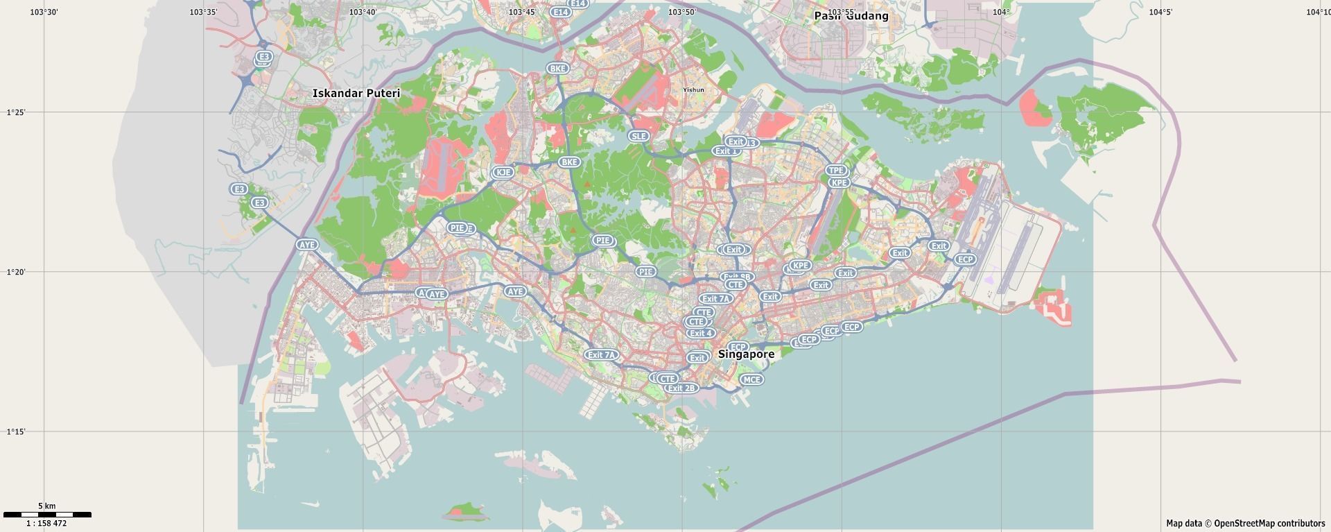 Singapore City Low-poly 3D model_77