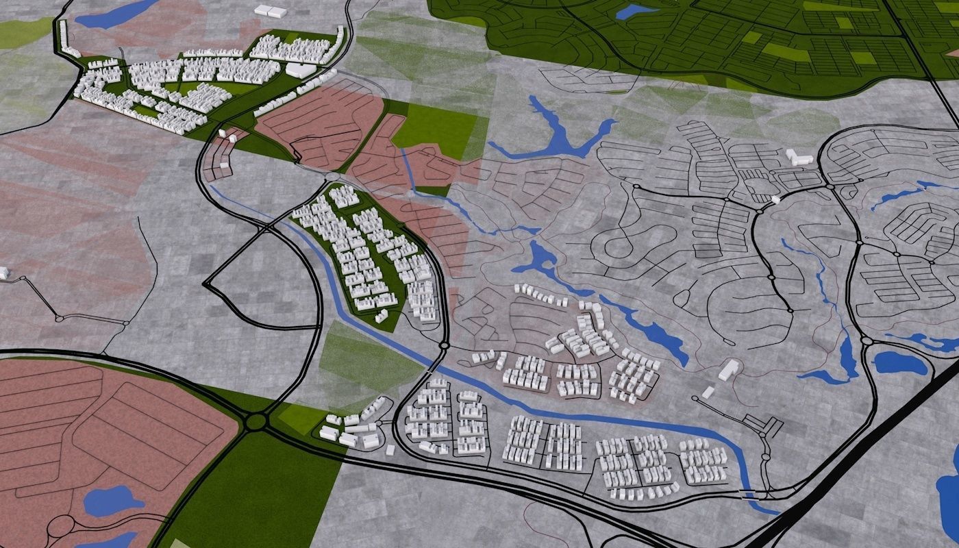 Singapore City Low-poly 3D model_55