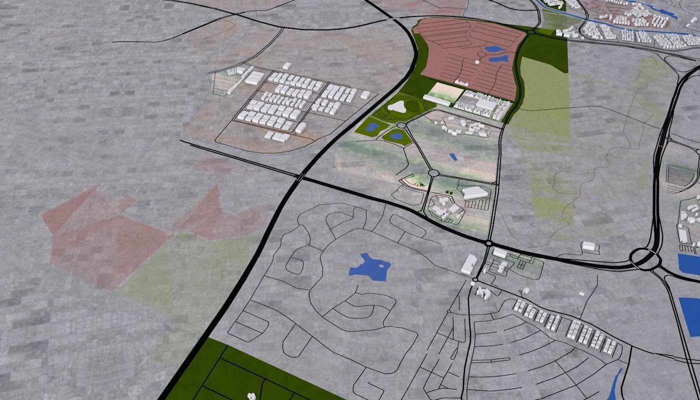 Singapore City Low-poly 3D model_56