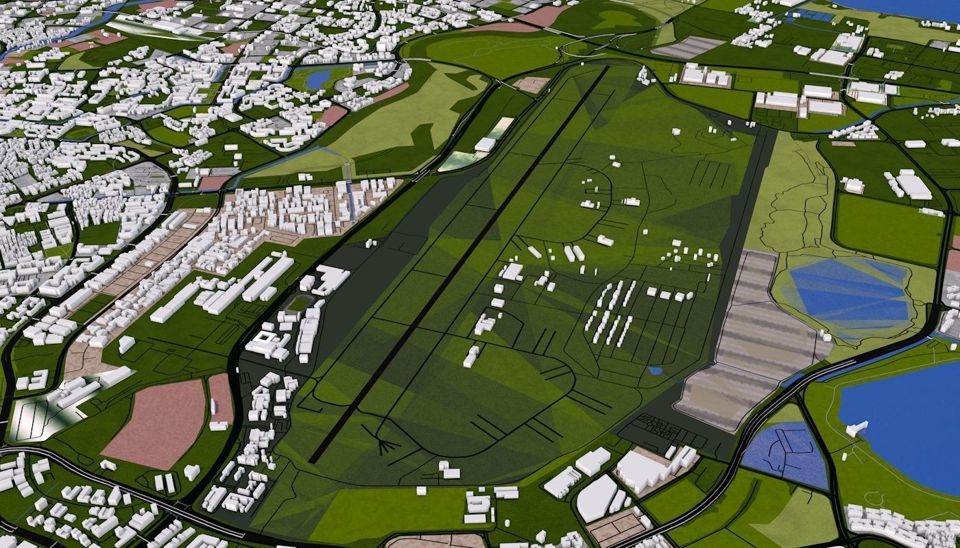 Singapore City Low-poly 3D model_69