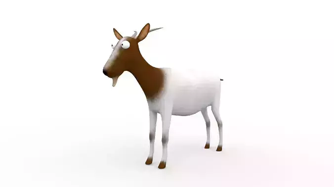 Cartoon Goat - Rigged