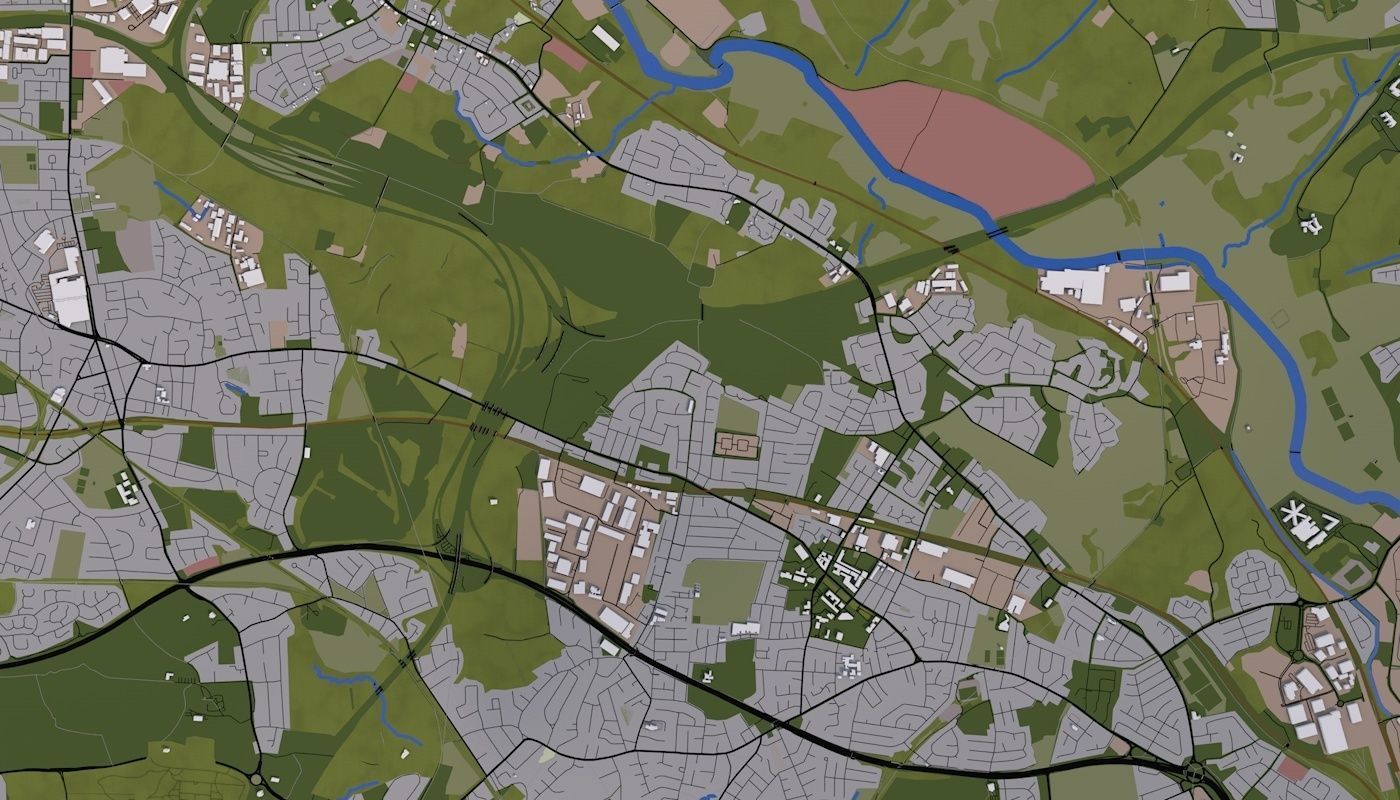 Manchester City UK Low-poly 3D model_20