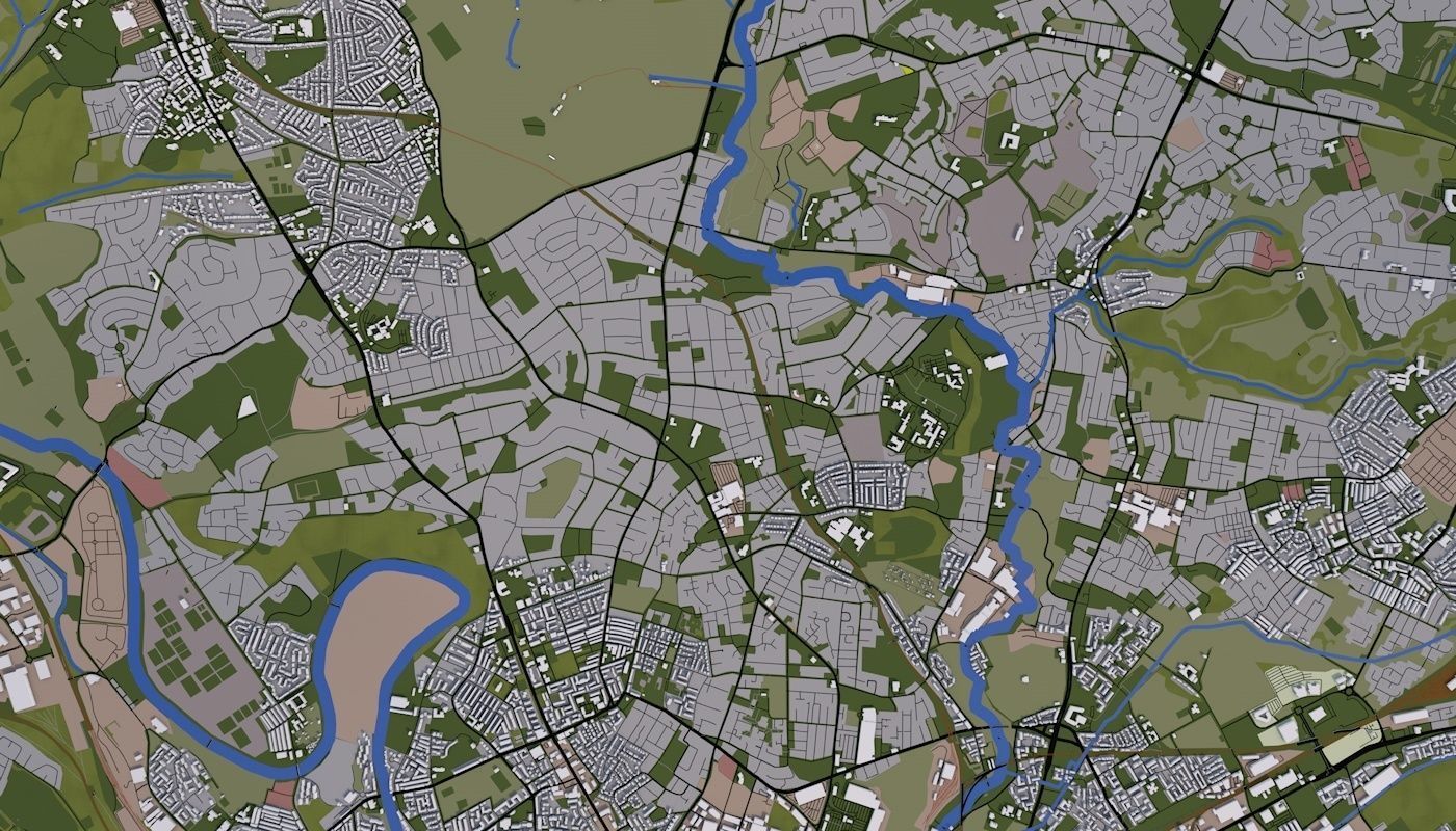 Manchester City UK Low-poly 3D model_21