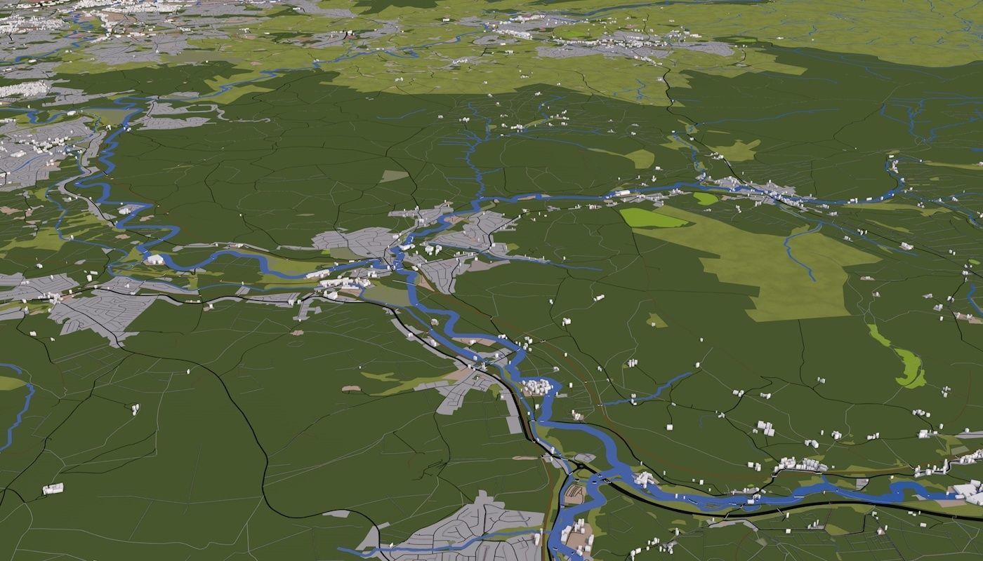 Manchester City UK Low-poly 3D model_57