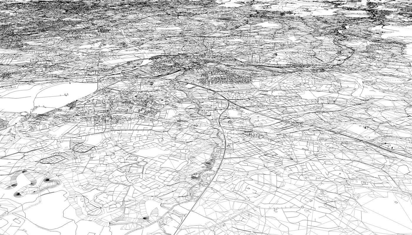 Manchester City UK Low-poly 3D model_63