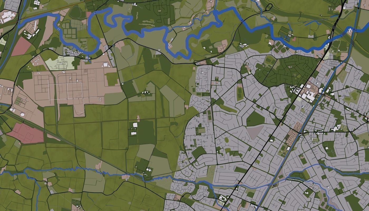 Manchester City UK Low-poly 3D model_31