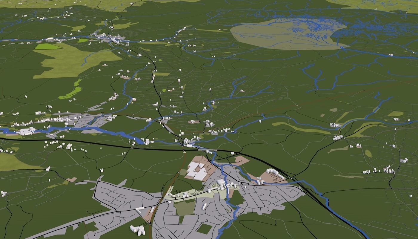 Manchester City UK Low-poly 3D model_56