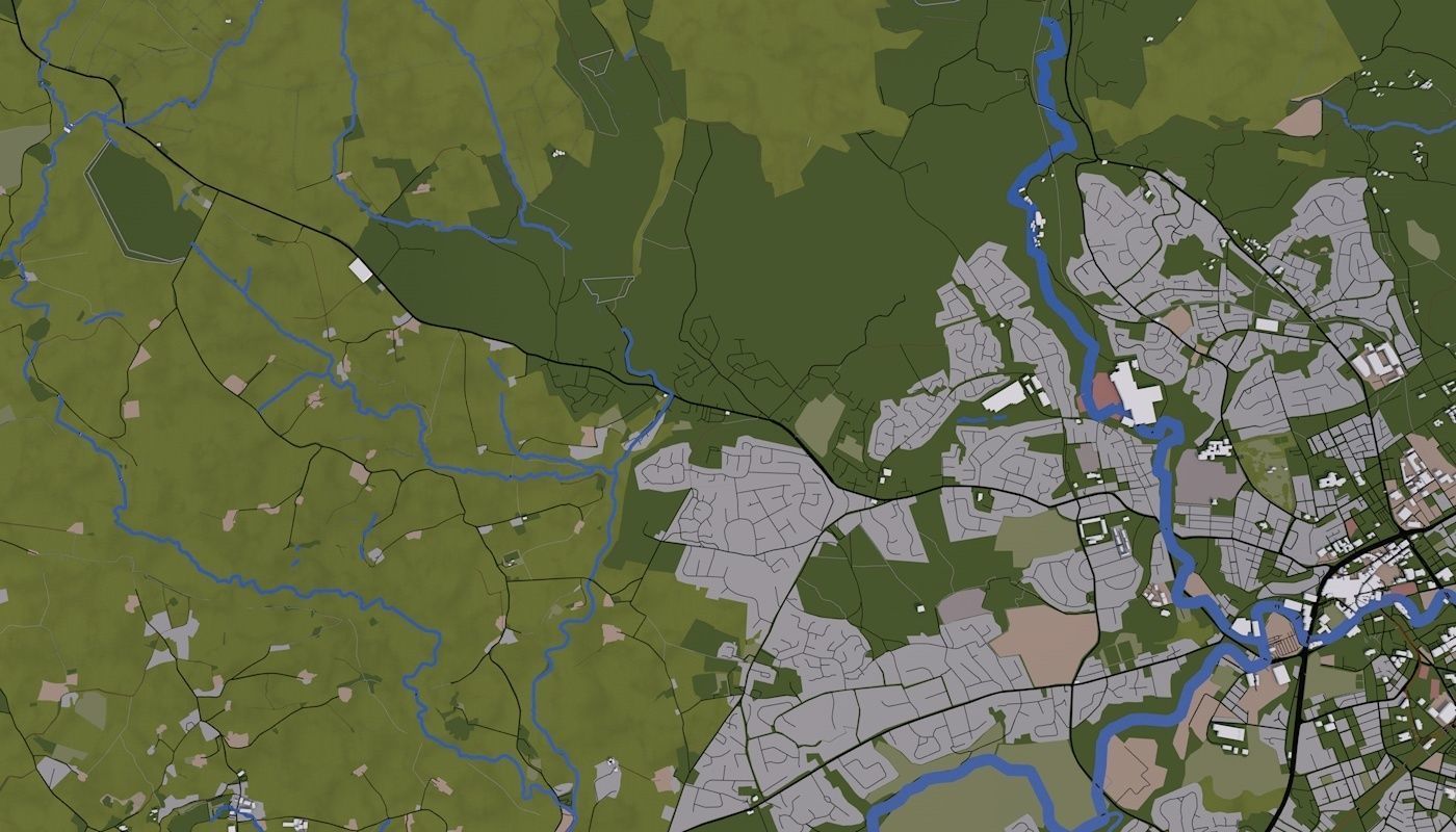 Manchester City UK Low-poly 3D model_12