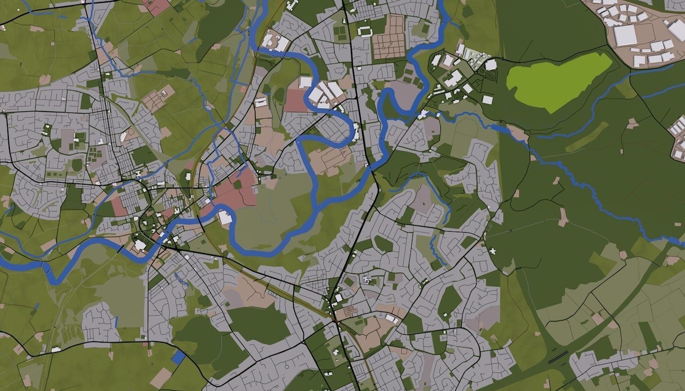 Manchester City UK Low-poly 3D model_17