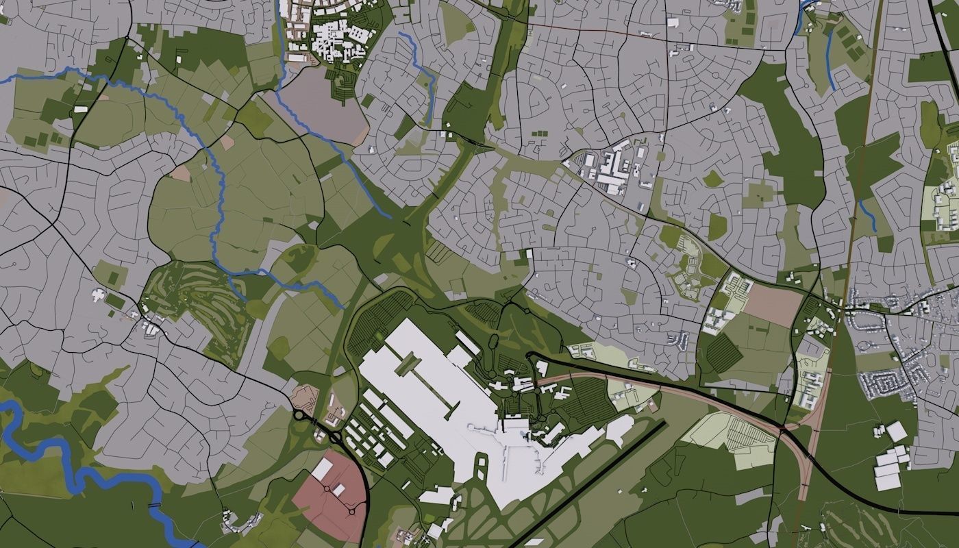 Manchester City UK Low-poly 3D model_46