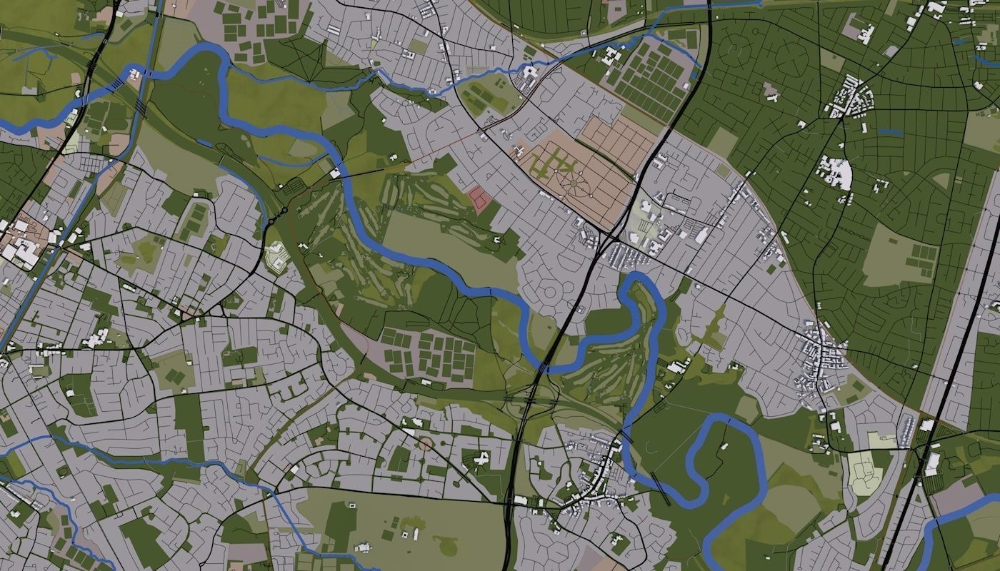 Manchester City UK Low-poly 3D model_32