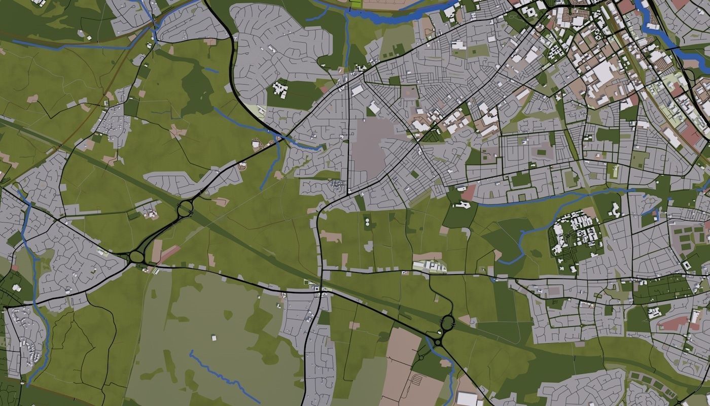 Manchester City UK Low-poly 3D model_18