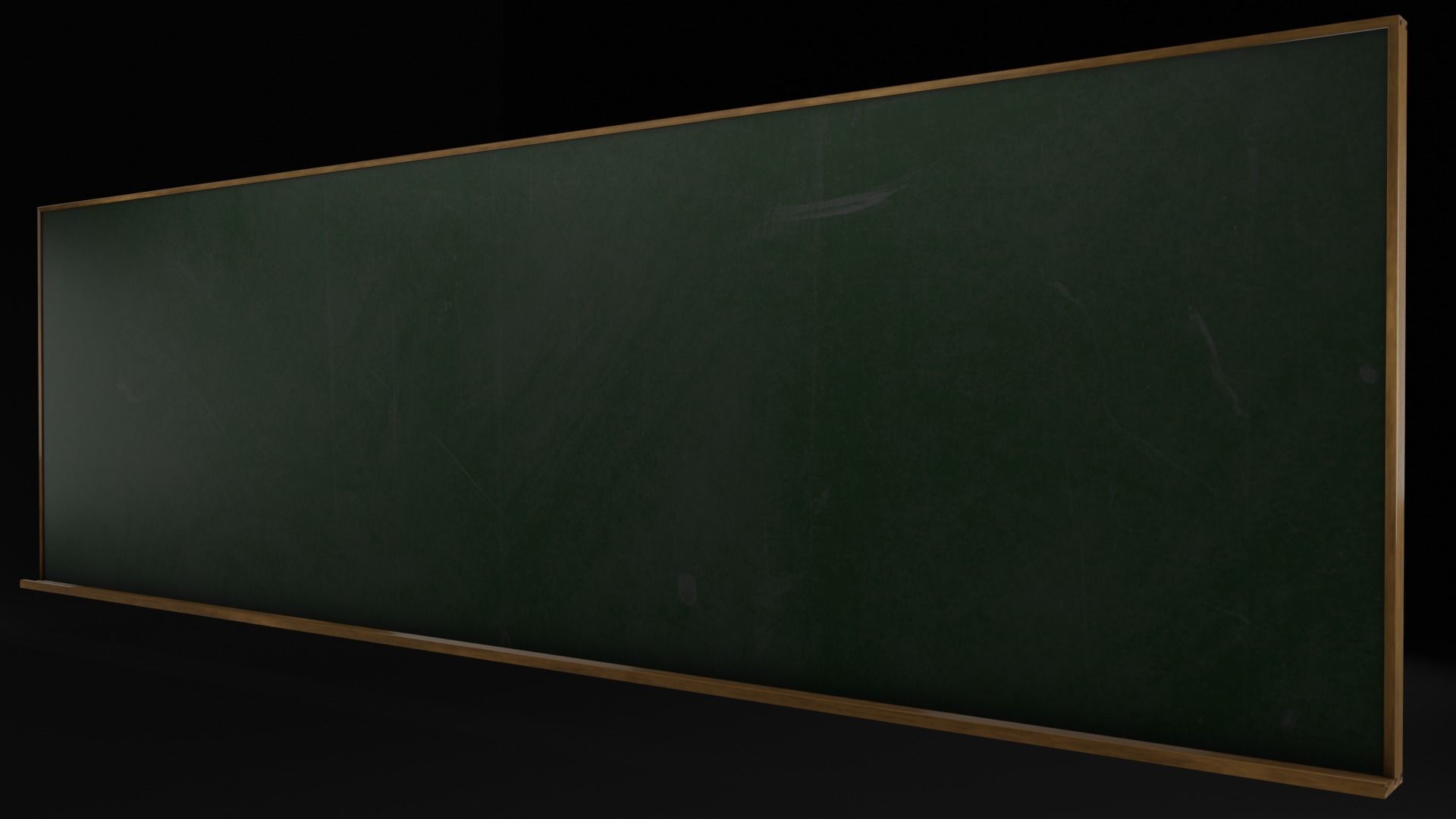 School Blackboard Set Low-poly 3D model_10