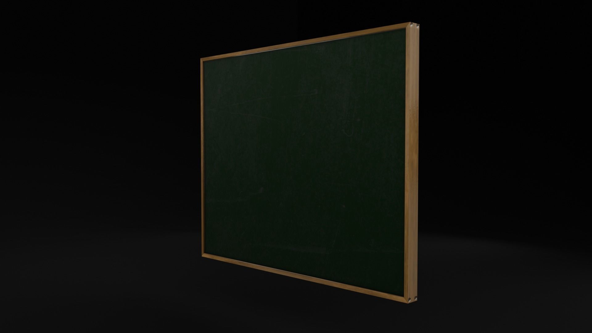 School Blackboard Set Low-poly 3D model_9