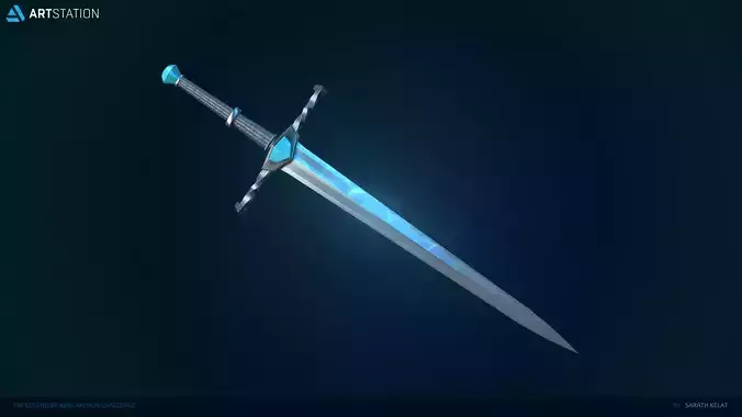 Free Lowpoly Sword PBR