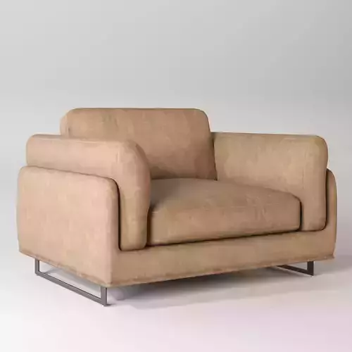 Cube Leather armchair