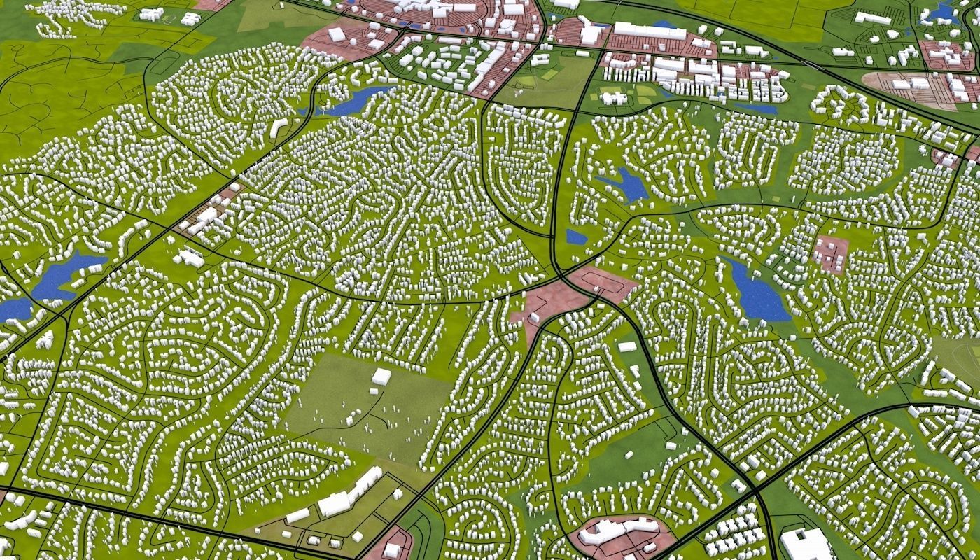 Richmond City USA Low-poly 3D model_24