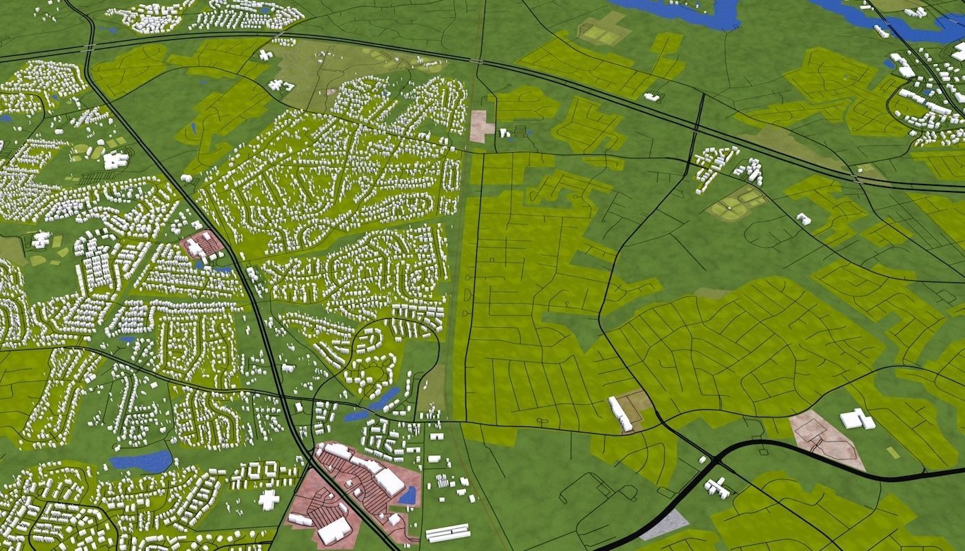 Richmond City USA Low-poly 3D model_27