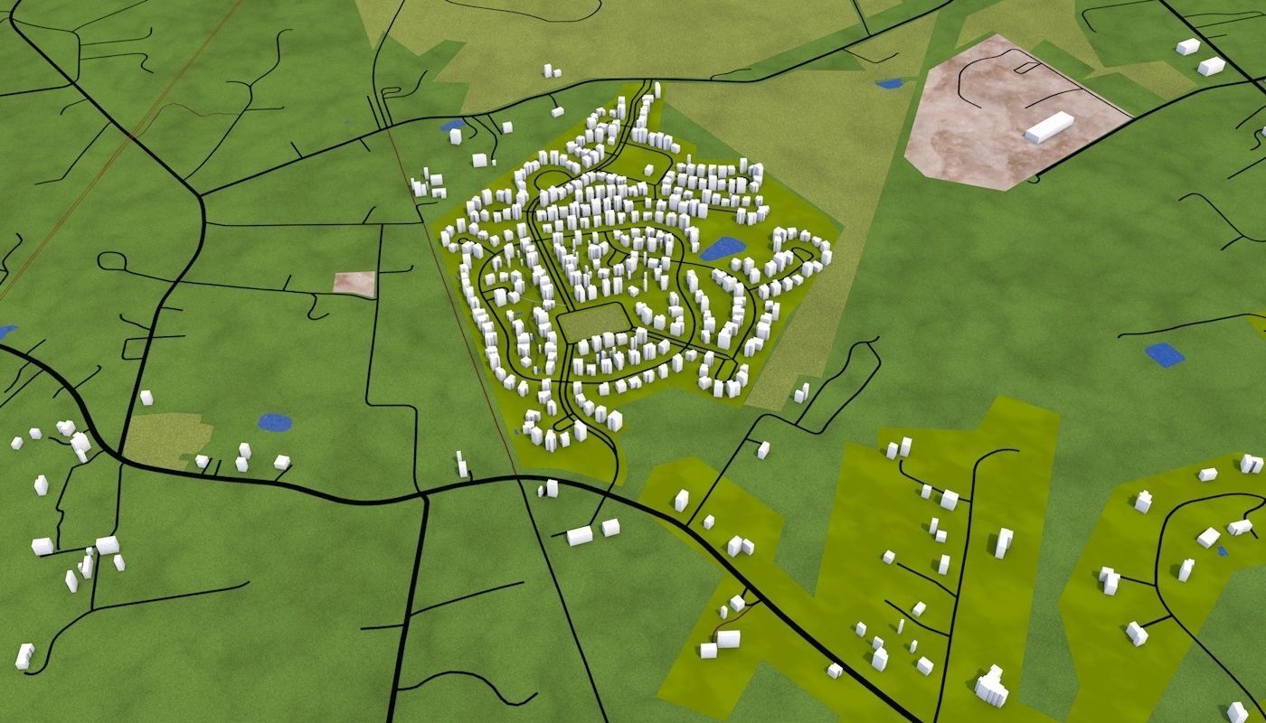 Richmond City USA Low-poly 3D model_29