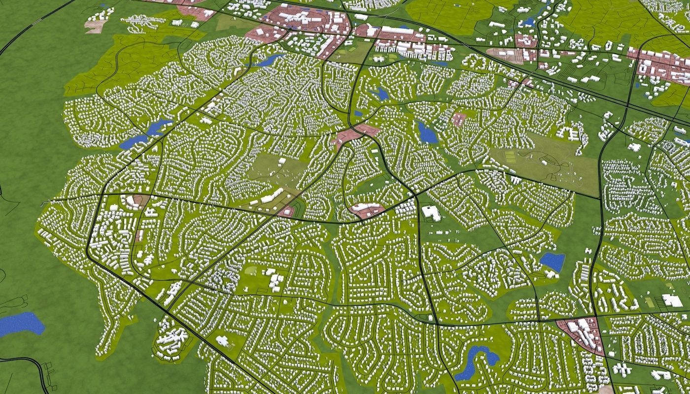 Richmond City USA Low-poly 3D model_23