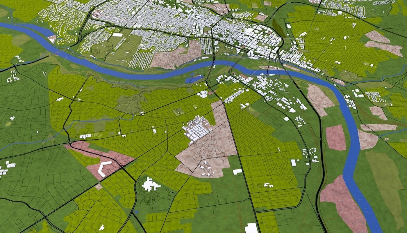 Richmond City USA Low-poly 3D model_18