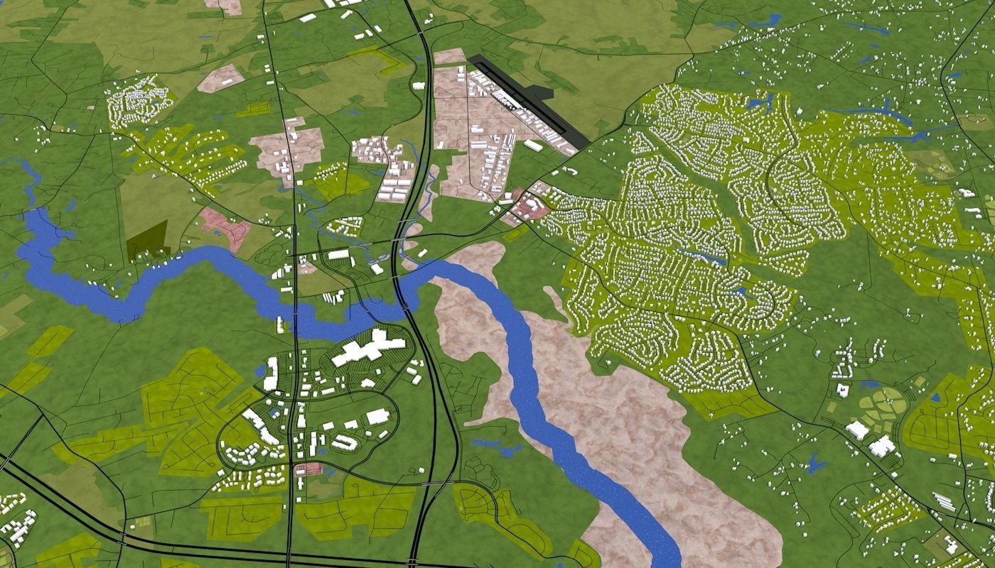 Richmond City USA Low-poly 3D model_28